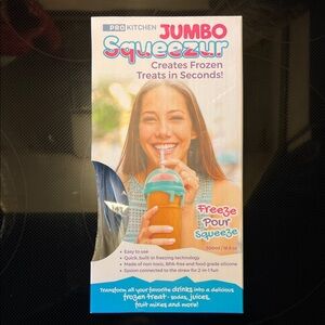 New In Box Jumbo Squeezur Frozen Treat Maker - Blue